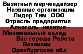 Визитный мерчендайзер › Название организации ­ Лидер Тим, ООО › Отрасль предприятия ­ Алкоголь, напитки › Минимальный оклад ­ 26 000 - Все города Работа » Вакансии   . Оренбургская обл.,Медногорск г.